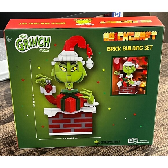 The Grinch Dr Seuss Brickcraft Brick Building Set Up the Chimney Grinch 504 PCS - Picture 2 of 6